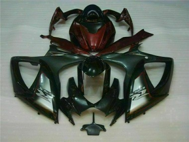 Carénage Moto Suzuki GSXR 600 / 750 K6 06-07 - Noir Rouge