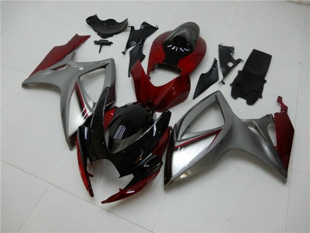 Carénage Moto Suzuki GSXR 600 / 750 K6 06-07 - Rouge Argent Carénage Moto Suzuki GSXR 600 / 750 K6 06-07 - Rouge Argent