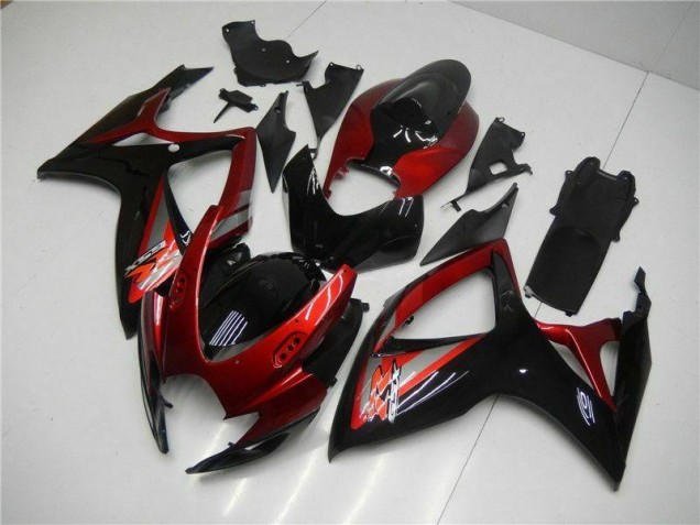 Carénage Moto Suzuki GSXR 600 / 750 K6 06-07 - Rouge Noir