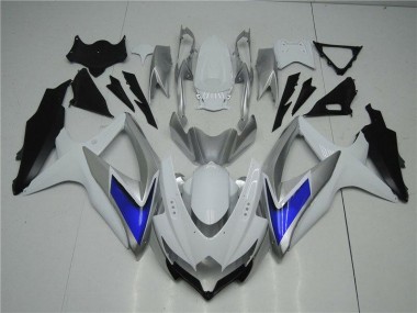 Carénage Moto Suzuki GSXR 600 / 750 K8 08-10 - Blanc Argent Bleu