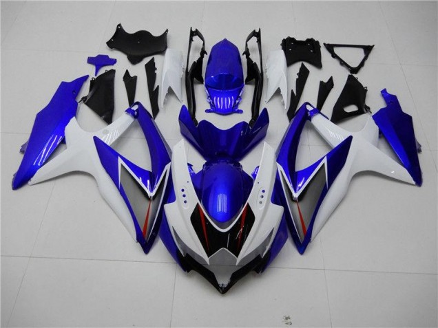 Carénage Moto Suzuki GSXR 600 / 750 K8 08-10 - Blanc Bleu Carénage Moto Suzuki GSXR 600 / 750 K8 08-10 - Blanc Bleu