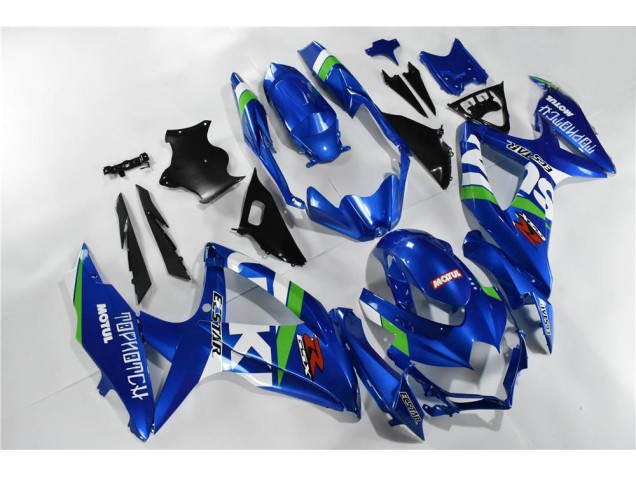 Carénage Moto Suzuki GSXR 600 / 750 K8 08-10 - Bleu Blanc Vert Carénage Moto Suzuki GSXR 600 / 750 K8 08-10 - Bleu Blanc Vert