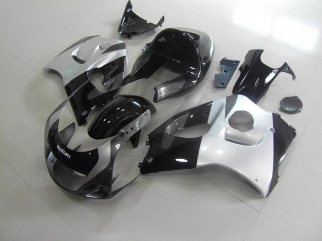 Carénage Moto Suzuki GSXR 600 96-00 - Argent Gris No Décalque