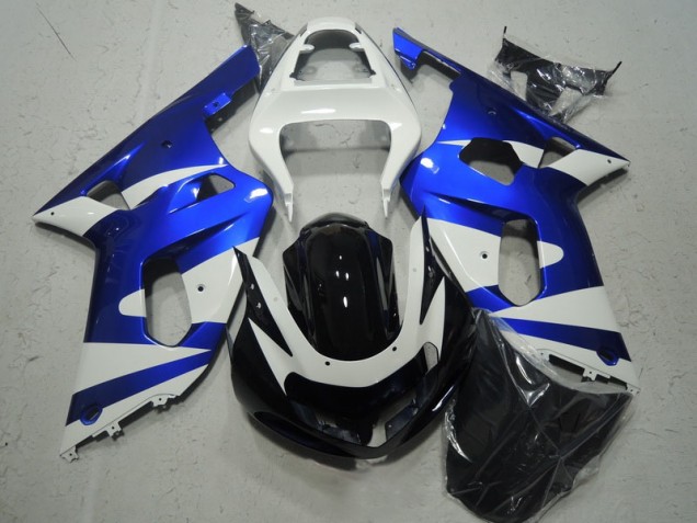 Carénage Moto Suzuki GSXR 600 K1 K2 K3 01-03 - Blanc Bleu Carénage Moto Suzuki GSXR 600 K1 K2 K3 01-03 - Blanc Bleu