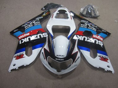 Carénage Moto Suzuki GSXR 600 K1 K2 K3 01-03 - Blanc Bleu Motul
