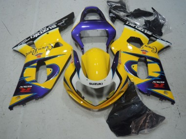 Carénage Moto Suzuki GSXR 600 K1 K2 K3 01-03 - Jaune Violet