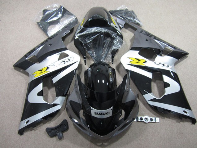 Carénage Moto Suzuki GSXR 600 K1 K2 K3 01-03 - Noir Blanc Carénage Moto Suzuki GSXR 600 K1 K2 K3 01-03 - Noir Blanc