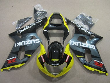 Carénage Moto Suzuki GSXR 600 K1 K2 K3 01-03 - Noir Jaune Motul