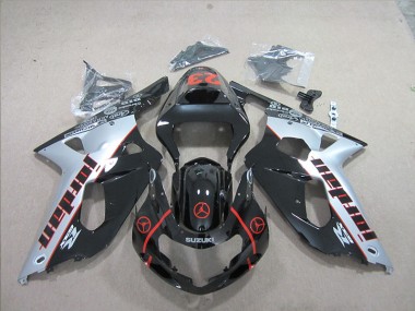 Carénage Moto Suzuki GSXR 600 K1 K2 K3 01-03 - Noir Rouge 23