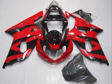 Carénage Moto Suzuki GSXR 600 K1 K2 K3 01-03 - Noir Rouge