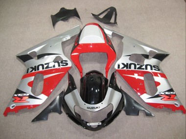 Carénage Moto Suzuki GSXR 600 K1 K2 K3 01-03 - Rouge Argent