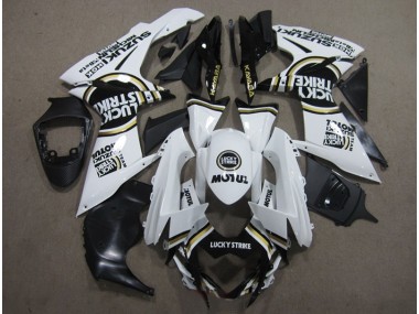 Carénage Moto Suzuki GSXR 600 K11 11-24 - Blanc Lucky Strike Noir Motul