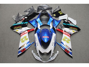 Carénage Moto Suzuki GSXR 600 K11 11-24 - Bleu Blanc Rouge Rockstar 22