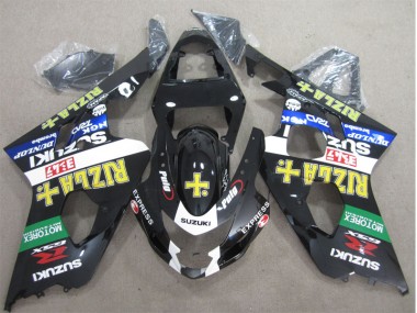 Carénage Moto Suzuki GSXR 600 K4 04-05 - Noir Jaune Rizla