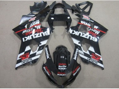 Carénage Moto Suzuki GSXR 600 K4 04-05 - Noir Rouge Telefumia Movistar