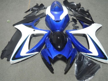 Carénage Moto Suzuki GSXR 600 K6 06-07 - Bleu Blanc Noir
