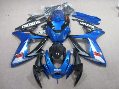 Carénage Moto Suzuki GSXR 600 K6 06-07 - Bleu Noir Blanc