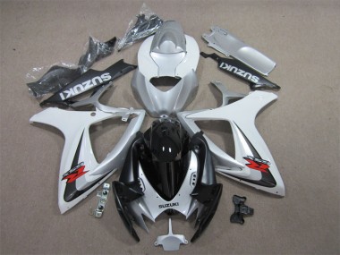 Carénage Moto Suzuki GSXR 600 K6 06-07 - Noir Blanc