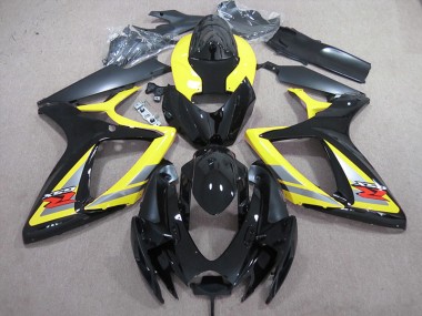 Carénage Moto Suzuki GSXR 600 K6 06-07 - Noir Jaune