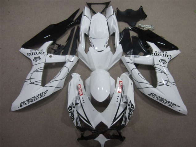 Carénage Moto Suzuki GSXR 600 K8 08-10 - Blanc Noir Corona Extra Motul Carénage Moto Suzuki GSXR 600 K8 08-10 - Blanc Noir Corona Extra Motul