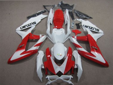 Carénage Moto Suzuki GSXR 600 K8 08-10 - Blanc Rouge