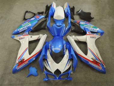Carénage Moto Suzuki GSXR 600 K8 08-10 - Bleu Blanc avec Décalque