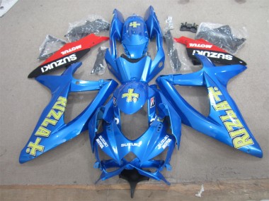 Carénage Moto Suzuki GSXR 600 K8 08-10 - Bleu Jaune Rizla Blanc Motul