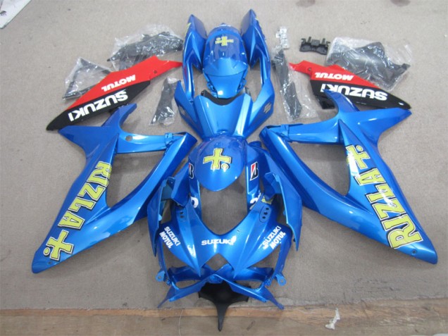 Carénage Moto Suzuki GSXR 600 K8 08-10 - Bleu Jaune Rizla Blanc Motul Carénage Moto Suzuki GSXR 600 K8 08-10 - Bleu Jaune Rizla Blanc Motul