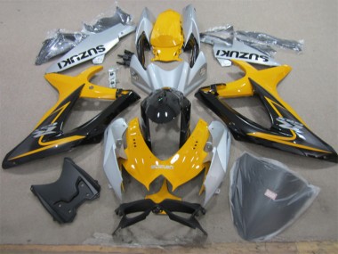 Carénage Moto Suzuki GSXR 600 K8 08-10 - Jaune Blanc Noir
