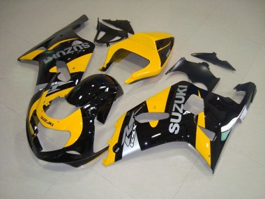 Carénage Moto Suzuki GSXR 750 K1 K2 K3 01-03 - Jaune Noir