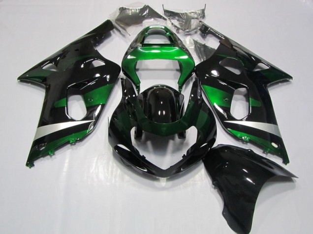 Carénage Moto Suzuki GSXR 750 K1 K2 K3 01-03 - Noir Vert Carénage Moto Suzuki GSXR 750 K1 K2 K3 01-03 - Noir Vert