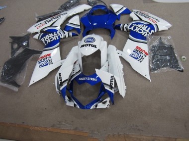Carénage Moto Suzuki GSXR 750 K11 11-24 - Blanc Lucky Strike Motul