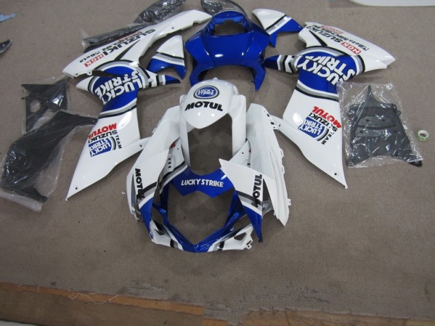 Carénage Moto Suzuki GSXR 750 K11 11-24 - Blanc Lucky Strike Motul