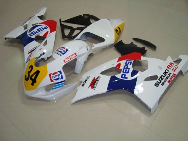 Carénage Moto Suzuki GSXR 750 K4 04-05 - Blanc Bleu Pepsi 34