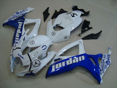 Carénage Moto Suzuki GSXR 750 K6 06-07 - Bleu Blanc Jordan