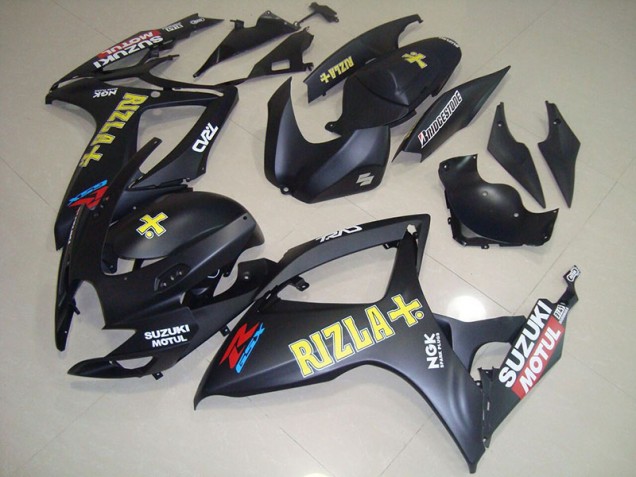 Carénage Moto Suzuki GSXR 750 K6 06-07 - Noir Jaune Rizla