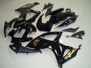 Carénage Moto Suzuki GSXR 750 K6 06-07 - Noir Or Décalque