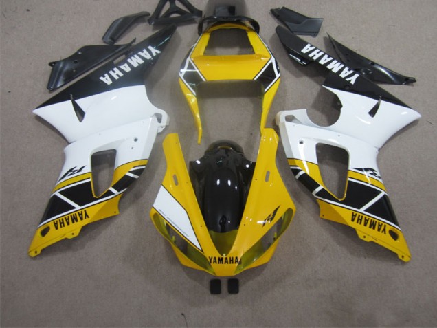 Carénage Moto Yamaha R1 00-01 - Jaune Blanc Noir Carénage Moto Yamaha R1 00-01 - Jaune Blanc Noir