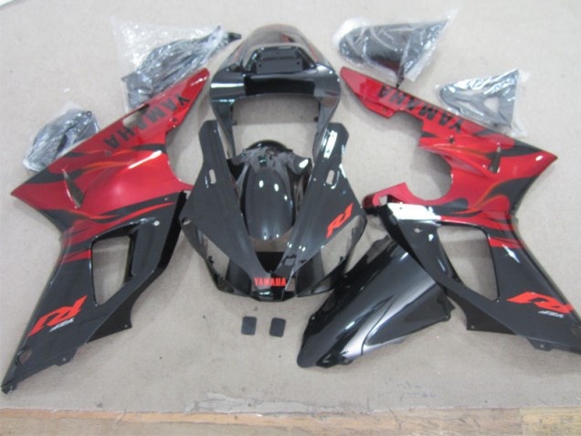 Carénage Moto Yamaha R1 00-01 - Noir Rouge Carénage Moto Yamaha R1 00-01 - Noir Rouge