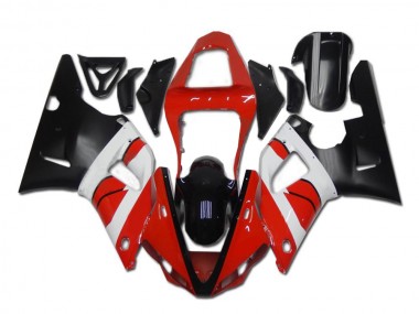 Carénage Moto Yamaha R1 00-01 - Rouge Blanc Noir