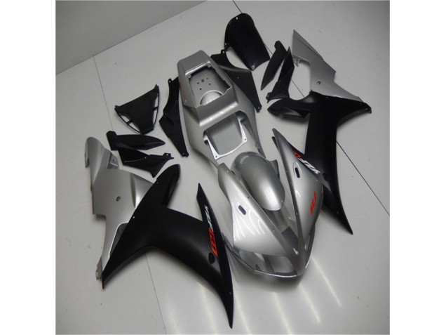 Carénage Moto Yamaha R1 02-03 - Argent Noir Carénage Moto Yamaha R1 02-03 - Argent Noir