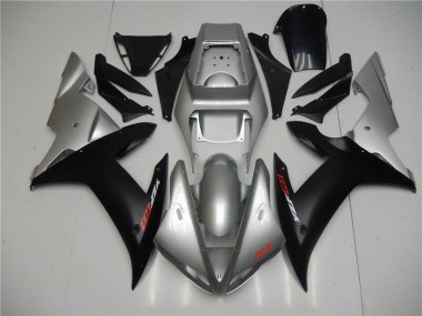 Carénage Moto Yamaha R1 02-03 - Argent Noir
