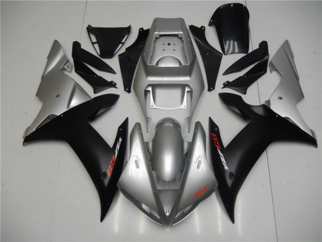 Carénage Moto Yamaha R1 02-03 - Argent Noir Carénage Moto Yamaha R1 02-03 - Argent Noir