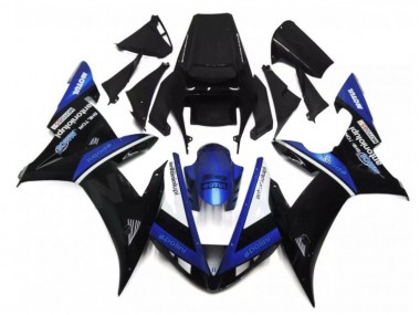 Carénage Moto Yamaha R1 02-03 - Noir Bleu