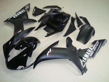 Carénage Moto Yamaha R1 02-03 - Noir Mat Blanc