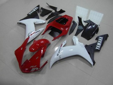 Carénage Moto Yamaha R1 02-03 - Rouge Blanc Noir