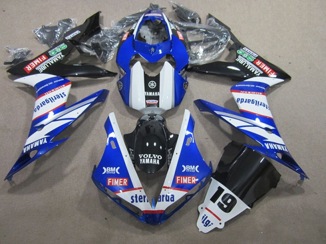 Carénage Moto Yamaha R1 04-06 - Bleu Blanc Volvo Sterilgarda 19 Carénage Moto Yamaha R1 04-06 - Bleu Blanc Volvo Sterilgarda 19