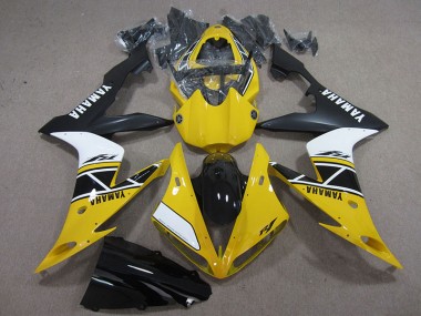 Carénage Moto Yamaha R1 04-06 - Jaune Blanc Noir