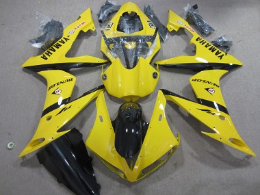 Carénage Moto Yamaha R1 04-06 - Jaune Dunlop
