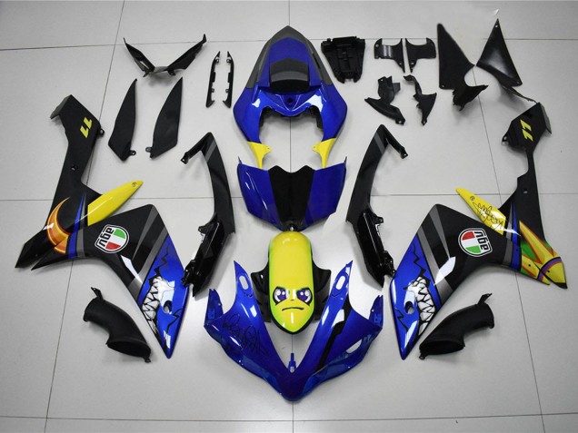 Carénage Moto Yamaha R1 07-08 - Bleu Requin